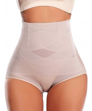 Shapewear Seamless Butt Lifter Shaper Tummy Control Shapewear Panties Hi-Waist Briefs - Beige - CO18M4RAROI