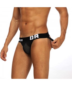 G-Strings & Thongs Men's Thong G-String Underwear Men's T-Back Thong G-String - Black - CN192D4ALC7