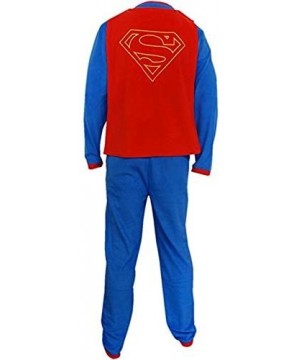 Sleep Sets Men's Superman One Piece Union Suit Pajama with Detachable Cape - CG12080D7PX