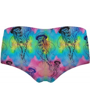 Panties Women's Girls Smooth Plus Size Print Briefs Undies Underwear Panties - C-jellyfish - C718EKMK7KH