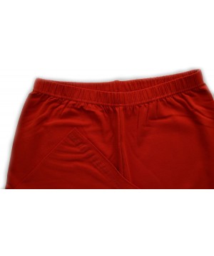 Panties Women's Stretchy Cotton Lycra Above Knee Bike Shorts Active Leggings - Red - CJ11OLH4SI5