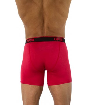 Boxer Briefs Men's Boxer Briefs with Support Pouch - Regular Support- 6 Inch Inseam - Red - CN12OBMOLP9