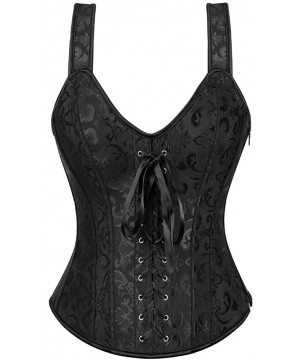 Bustiers & Corsets Corsets for Women Overbust Bustier Top Gothic Sexy Shoulder with Straps - Black6806 - CH189AAX3O3