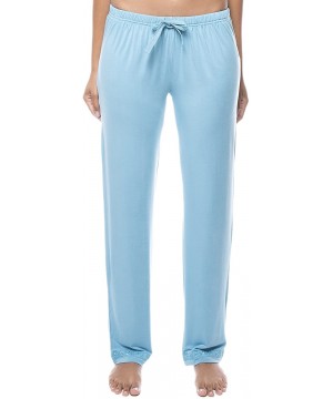 Bottoms Twin Boat Women's Breezy Night Knit Lounge Pant - Turquoise - CG12GF9P1EV