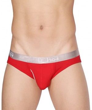 Boxer Briefs Men's Underwear Ultimate Soft Sexy Stretch Cotton Boxer Brief - Red - CZ12FK1SYL7