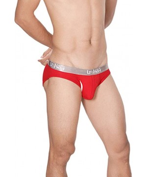 Boxer Briefs Men's Underwear Ultimate Soft Sexy Stretch Cotton Boxer Brief - Red - CZ12FK1SYL7