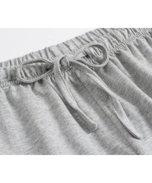 Bottoms Women's Cotton Pajama Pants - Light Gray - CM188AOEXIK