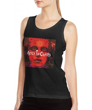 Camisoles & Tanks Alice in Chains - Greatest Hits Women Sexy Tank Vest Comfortable Cool Vest T Shirt Black - Black - C219DUDIX0E