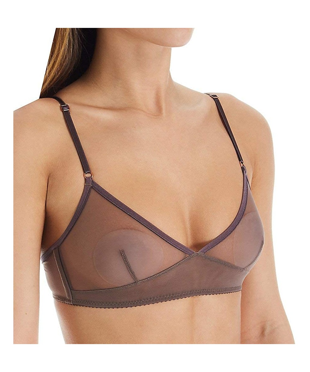 Bras Women's Whisper Retro Bralette Bra - Smokey - CR18W4S226X