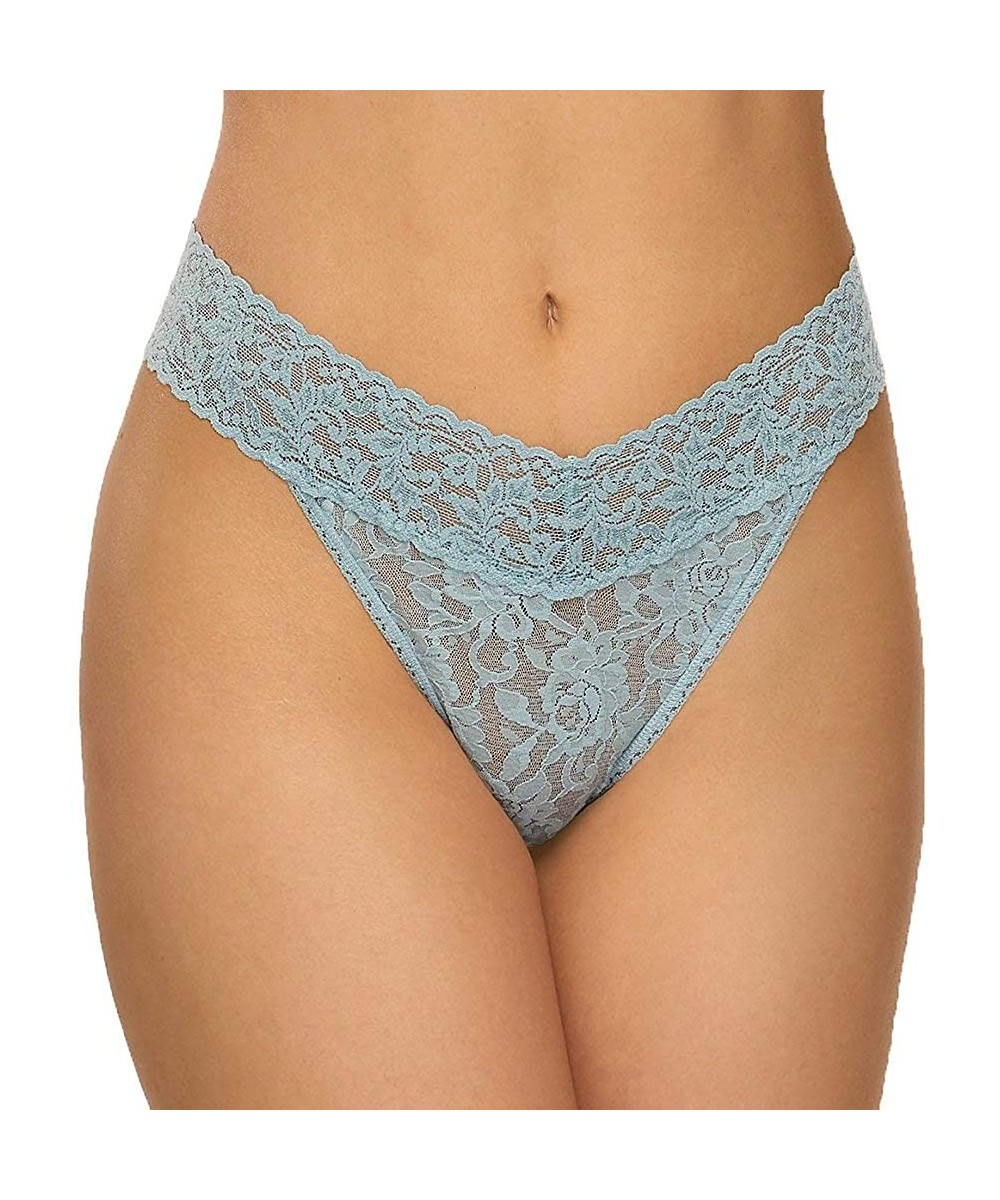 Panties Signature Lace Original Rise Thong- One Size (4-14) - Duck Egg - CV18STYCA8N