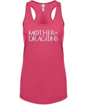 Camisoles & Tanks Mother of Dragons Womens Racerback Tank Top - Hot Pink - CE18860E9QX