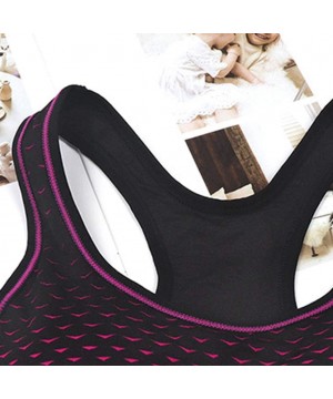 Bustiers & Corsets Sleepwear 2020 Popular No Steel Ring Womens-Pure Color Wireless Sports Bra Zipper Underwear Quakeproof - H...