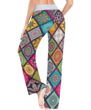 Bottoms Exotic Indian Mandalas Women's Pajama Pants Comfy Drawstring Lounge Pants Sleepwear - CE19DSWKLYS