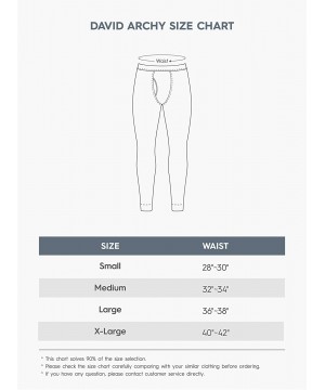 Thermal Underwear Men's 2 Pack Ultra Soft Winter Warm Base Layer Pants Fleece Lined Thermal Bottoms Long Johns with Fly - Bla...