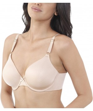 Bras Women's Full Coverage Smoothing Underwire Bra 75213 - Honey Beige Diamond - C318O0C02GE