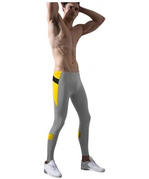 Thermal Underwear Men Thermal Underwear Winter Skiing Warm Bottom Thermal Long Base Layer Compression Pants Long Johns - Gray...