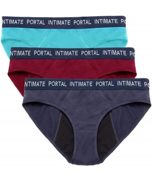 Panties Sporty 3 Pack Leak Proof Period Panties Menstrual Underwear Women Teens Girls - Matrene - CC193TMSCUK