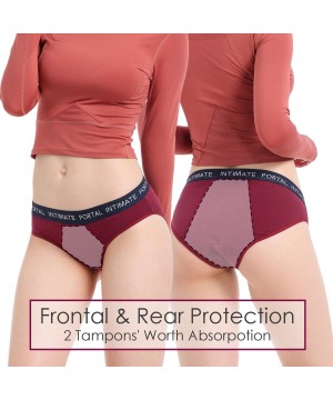 Panties Sporty 3 Pack Leak Proof Period Panties Menstrual Underwear Women Teens Girls - Matrene - CC193TMSCUK