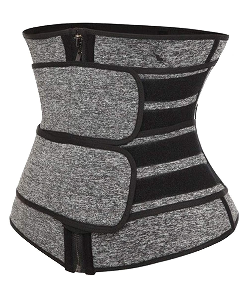 Shapewear Women Corset Body Shaper Shapewear Band Waist Trainer Slimming - Gray - C619048L83L