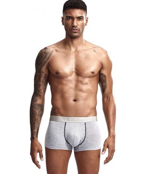 Boxer Briefs Men Underwear Boxer Shorts Modal Men Underwear Health Care Trunks Boxer Briefs - Lightgray - C018X2LA0SY