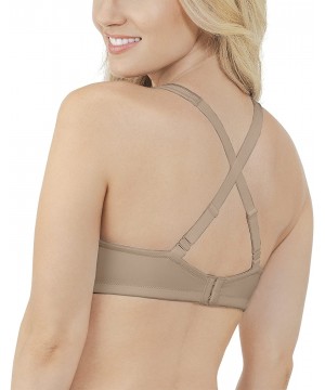 Bras Women's Body Caress Full Coverage Wirefree Bra 72335 - Damask Neutral - CU12OBT45TR