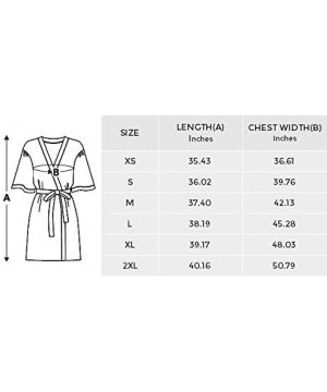 Robes Custom Colorful Bowknot Women Kimono Robes Beach Cover Up for Parties Wedding (XS-2XL) - Multi 4 - CI194TE2W04