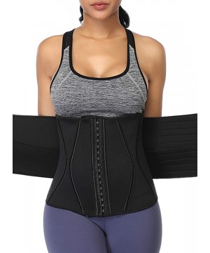 Shapewear Women Corset Belt Waist Trainer Slimming Body Shaper Waist Cinchers Weight Loss Sports Girdle - 061-black - CD199OL...