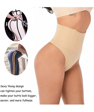 Shapewear Women Waist Cincher Girdle Tummy Slimmer Sexy Thong Panty Shapewear - Nude(with 4 Steel Bone) - CI194GTMMLH