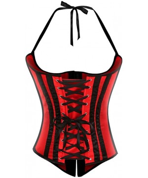 Bustiers & Corsets Sexy Corsets and Bustiers Stripe Underbust Corsets for Women Lingerie - 831 Red - CA19DTR9RND