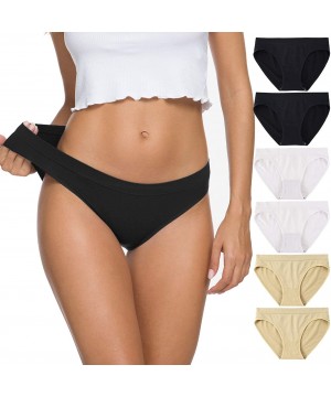 Panties Women's Hipster Panties Underwear Low Rise Bikini Panty Multipack - A2/B2/W2 - C118NHHCGLI