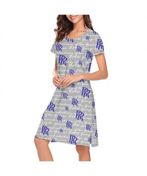 Tops Women LoosePajamasPersonalised Polyester Nightshirt - CF18YH6H00C