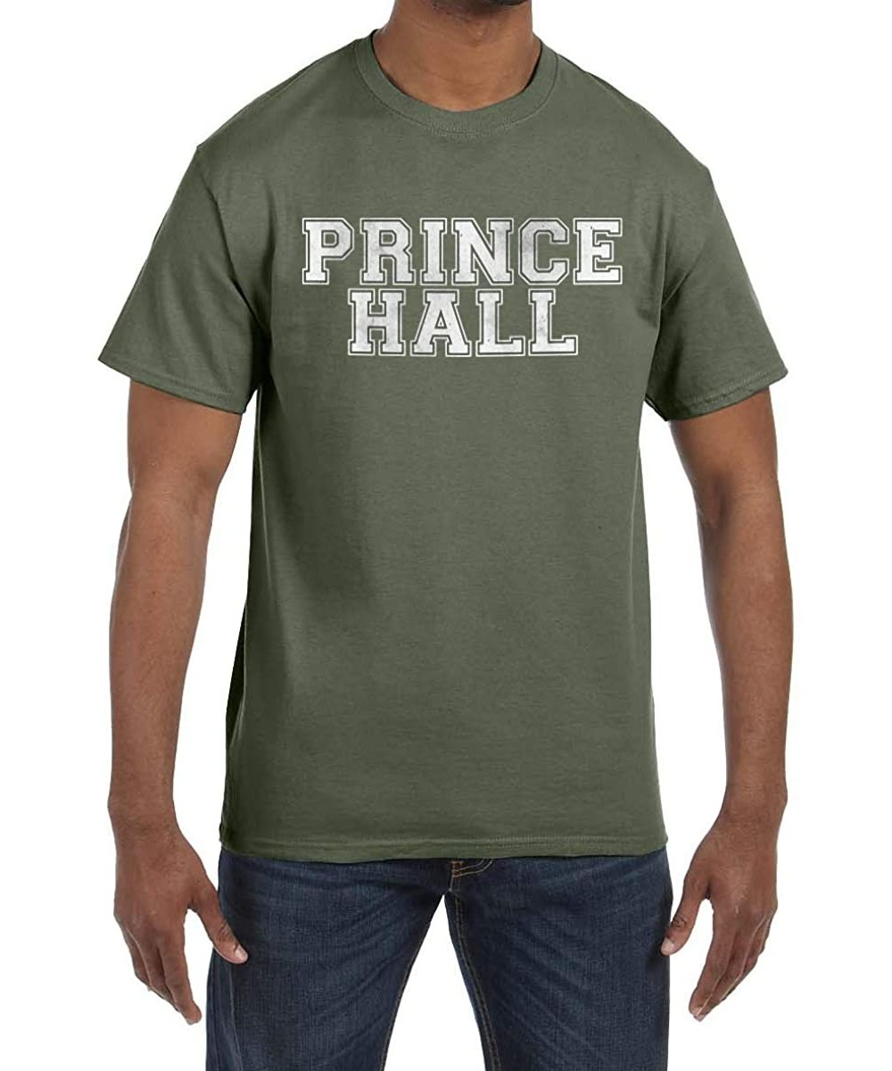 Undershirts Prince Hall Masonic Men's Crewneck T-Shirt - Military Green - CF1853NZ500