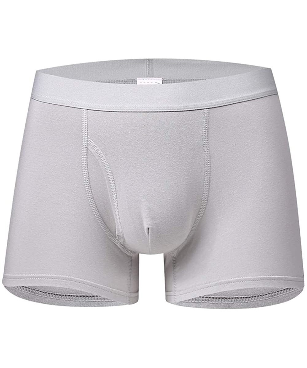 Boxers Men's Boxer Brief Breathable Cotton and Lycra Underwear - Light Grey - CE18WAGHSW0