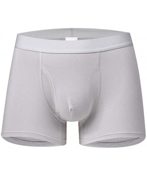 Boxers Men's Boxer Brief Breathable Cotton and Lycra Underwear - Light Grey - CE18WAGHSW0