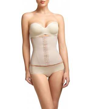 Shapewear Perfectly Curvy- Women's Firm Control Strapless Waist Cincher - Beige - C311WS1E7RX