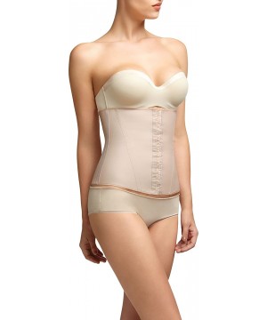 Shapewear Perfectly Curvy- Women's Firm Control Strapless Waist Cincher - Beige - C311WS1E7RX