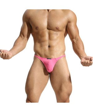 G-Strings & Thongs Premium Men's Thong G-String Underwear- Men's Thong T-Back Underpants. - Red - CG17Y0TOZCN