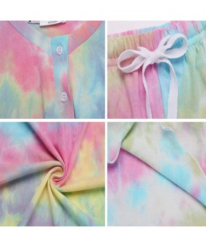 Sets Tie Dye Pajamas Set Womens Loungewear Sleepwear 2 Piece PJ Sets - Appealing Long Sleeve 2 - C319CGD0Z9C