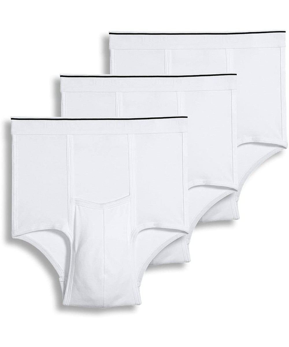 Briefs Men's Underwear Pouch Brief - 3 Pack- White- L - CR1928RQQ93