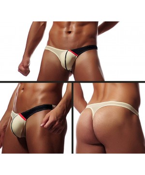 G-Strings & Thongs Men's U Convex Ice Silk Low-Rise Thong - W+p+k-3pack - CD1907YDMD0