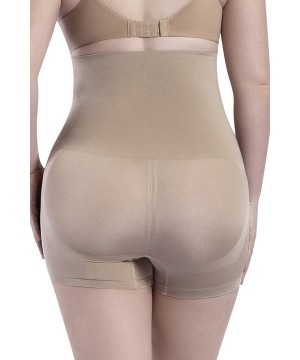 Shapewear Signature Control High Waisted Body Shaper Shorts - Nude - C0194QZO2EZ