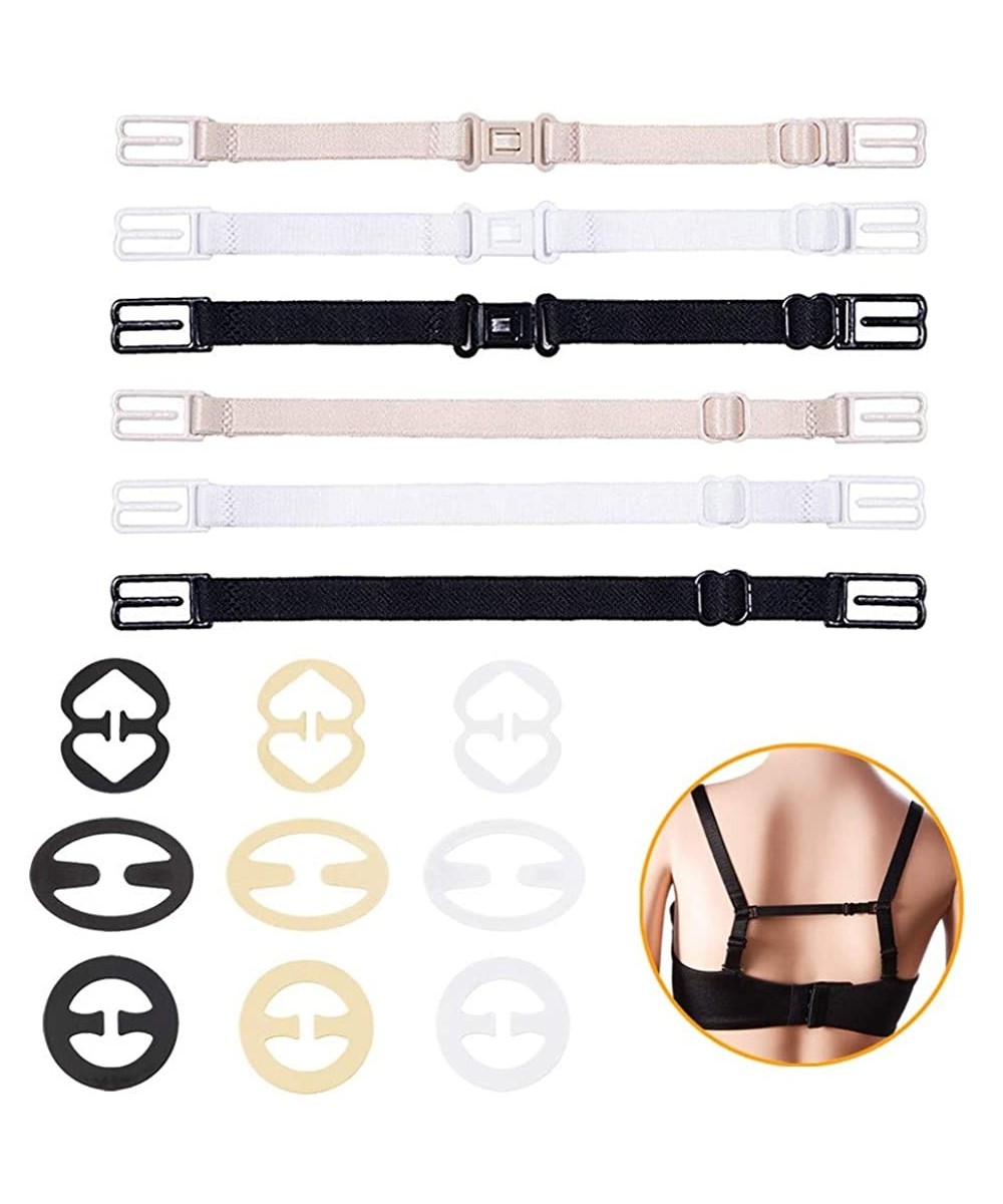 Bras Bra Strap Holder for Women's Undergarment Bra Cross Back Clips 15 Pieces - CT18T85426X