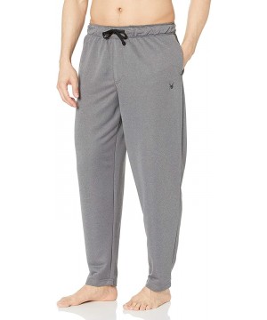 Sleep Bottoms Men's Casual Lounge Pant - Grey/Black - CR195GWEXT9