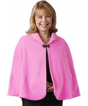 Robes Disabled Adults & Elderly Needs Womens Warm Bed Jacket Cape Or Bed Shawl - Pink - CZ11GWVY5O5