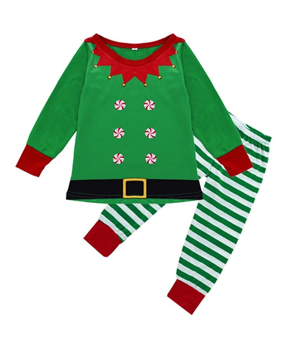 Sleep Sets Family Matching Christmas Pajamas Casual Sleepwear Funny Long Sleeve Tops Striped Pants Sleepwear Set Xmas Gift - ...