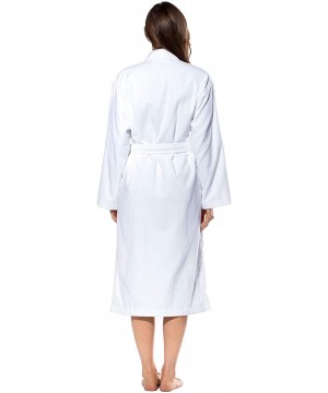 Robes Terry Cloth Robes for Women and Men 100% Turkish Cotton Kimono Womens Robe Mens Bathrobe | White Velour- XX-Large - Whi...