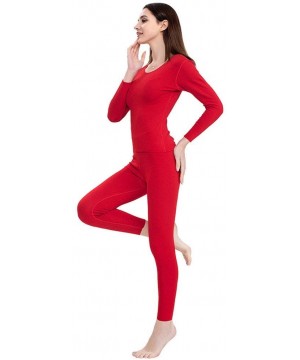 Thermal Underwear Womens Thermal Underwear Set Long Johns with Double-Sided Fleece- Ultra Soft Top & Bottom Base Layer for Sk...