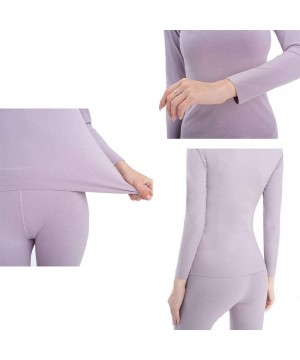 Thermal Underwear Womens Thermal Underwear Set Long Johns with Double-Sided Fleece- Ultra Soft Top & Bottom Base Layer for Sk...