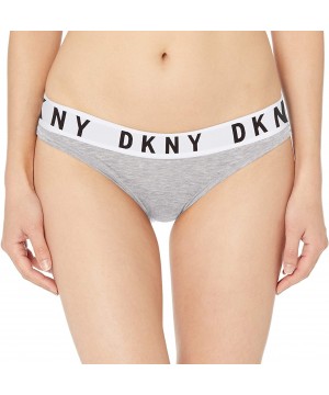 Panties Women's Cozy Boyfriend Bikini - Heather Gray/White/Black - CP18W5OUUD4