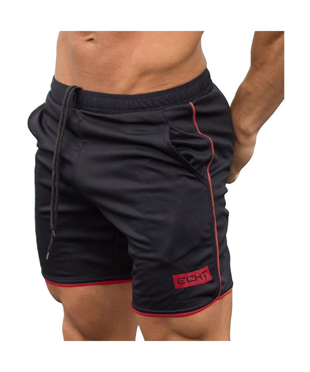 Bikinis Underwear Men's Boxer Briefs Ballpark Pepper Sports Boxer Basketball Training Breathable Red - C618QRNROQD